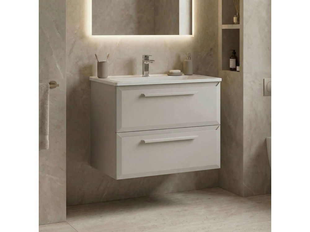 Wastafelmeubel "Nuvola 65 v2" - 65 x 50 x 62 cm - Cashmere