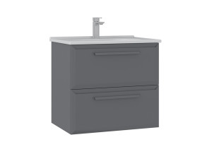 Wastafelmeubel "Nuvola 65 v2" - 65 x 50 x 62 cm - Grijs