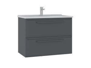 Wastafelmeubel "Nuvola 80 v2" - 80 x 50 x 62 cm - Antraciet