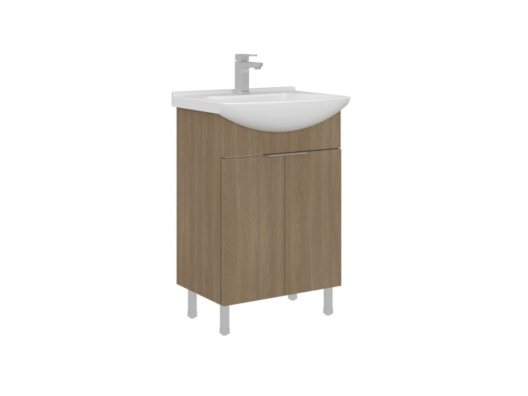 Wastafelmeubel "Purus 55" - 55 x 50 x 83 cm - Sonomo Oak