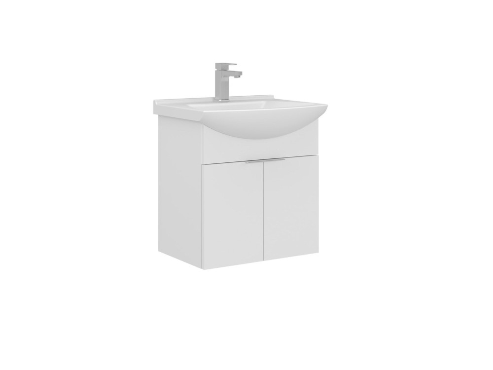 Wastafelmeubel "Purus 55" - 55 x 50 x 58 cm - Wit