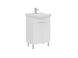 Wastafelmeubel "Purus 55" - 55 x 50 x 83 cm - Wit
