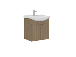 Wastafelmeubel "Purus 55" - 55 x 50 x 58 cm - Sonomo Oak