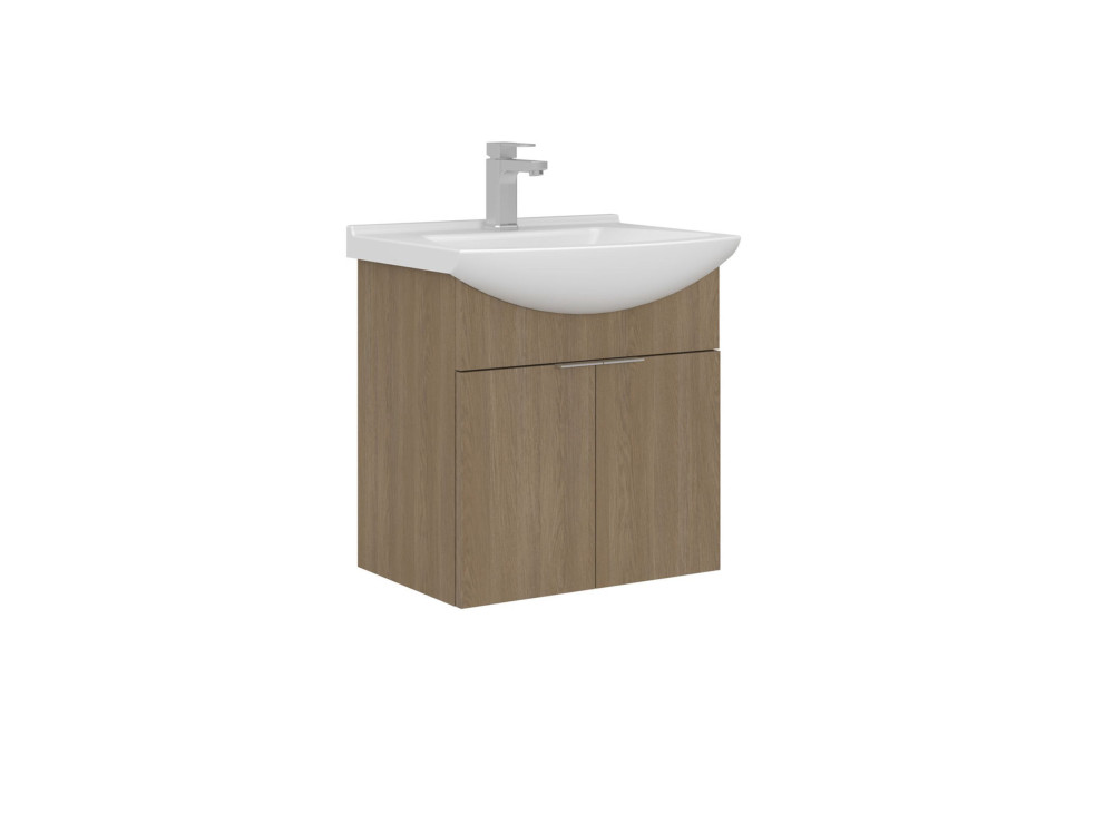 Wastafelmeubel "Purus 55" - 55 x 50 x 58 cm - Sonomo Oak
