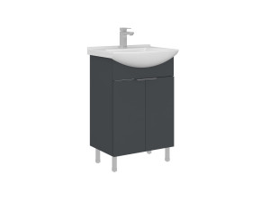 Wastafelmeubel "Purus 55" - 55 x 50 x 83 cm - Mat antraciet