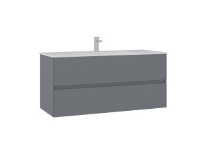 Wastafelmeubel "Nest 121 v2" - 121 x 51 x 55 cm - Matgrijs
