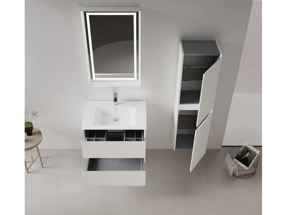 Wastafelmeubel "Nest 71 v2" - 71 x 51 x 55 cm - Matte Cashmere