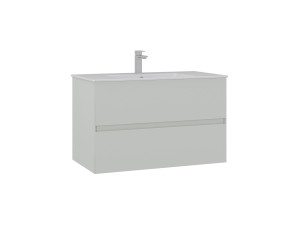 Wastafelmeubel "Nest 91 v2" - 91 x 51 x 55 cm - Matte Cashmere