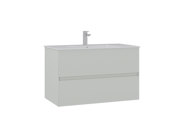 Wastafelmeubel "Nest 91 v2" - 91 x 51 x 55 cm - Matte Cashmere