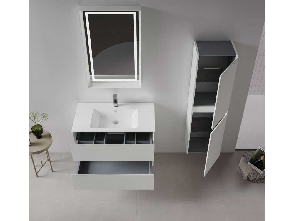 Wastafelmeubel "Nest 91 v2" - 91 x 51 x 55 cm - Matte Cashmere