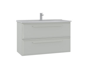 Wastafelmeubel "Nuvola 100 v2" - 100 x 50 x 62 cm - Cashmere