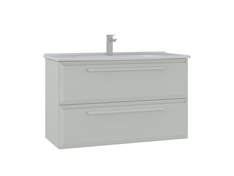 Wastafelmeubel "Nuvola 100 v2" - 100 x 50 x 62 cm - Cashmere