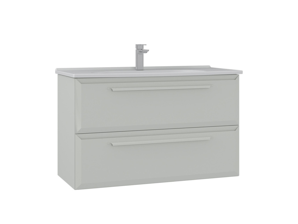 Wastafelmeubel "Nuvola 100 v2" - 100 x 50 x 62 cm - Cashmere