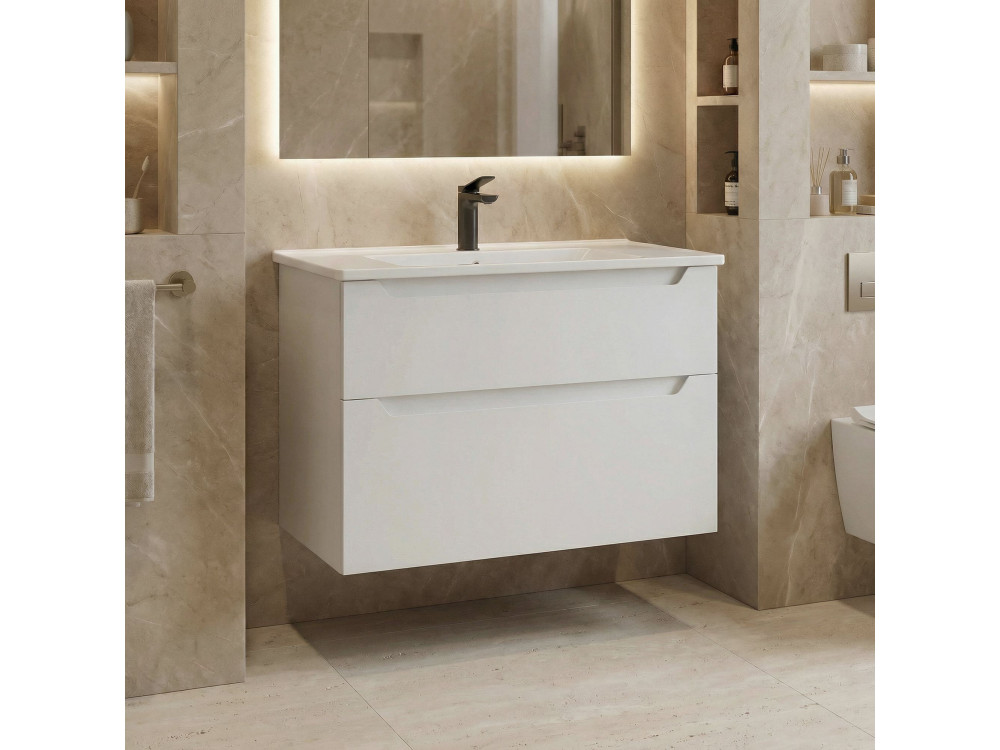 Wastafelmeubel "Messina 85 v2" - 85 x 45 x 55 cm - Matwit