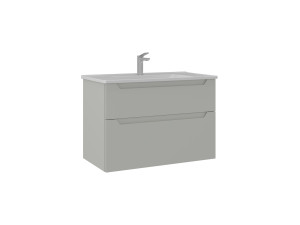 Wastafelmeubel "Messina 85 v2" - 85 x 45 x 55 cm - Matte Cashmere