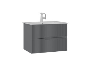 Wastafelmeubel "Moonlight 70 v2" - 71 x 51 x 51 cm - Matte Grey