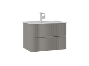 Wastafelmeubel "Moonlight 70 v2" - 71 x 51 x 51 cm - Matte Mink