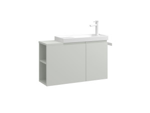 Wastafelmeubel "Ferla 80" - 80 x 22 x 45 cm - Matte Cashmere
