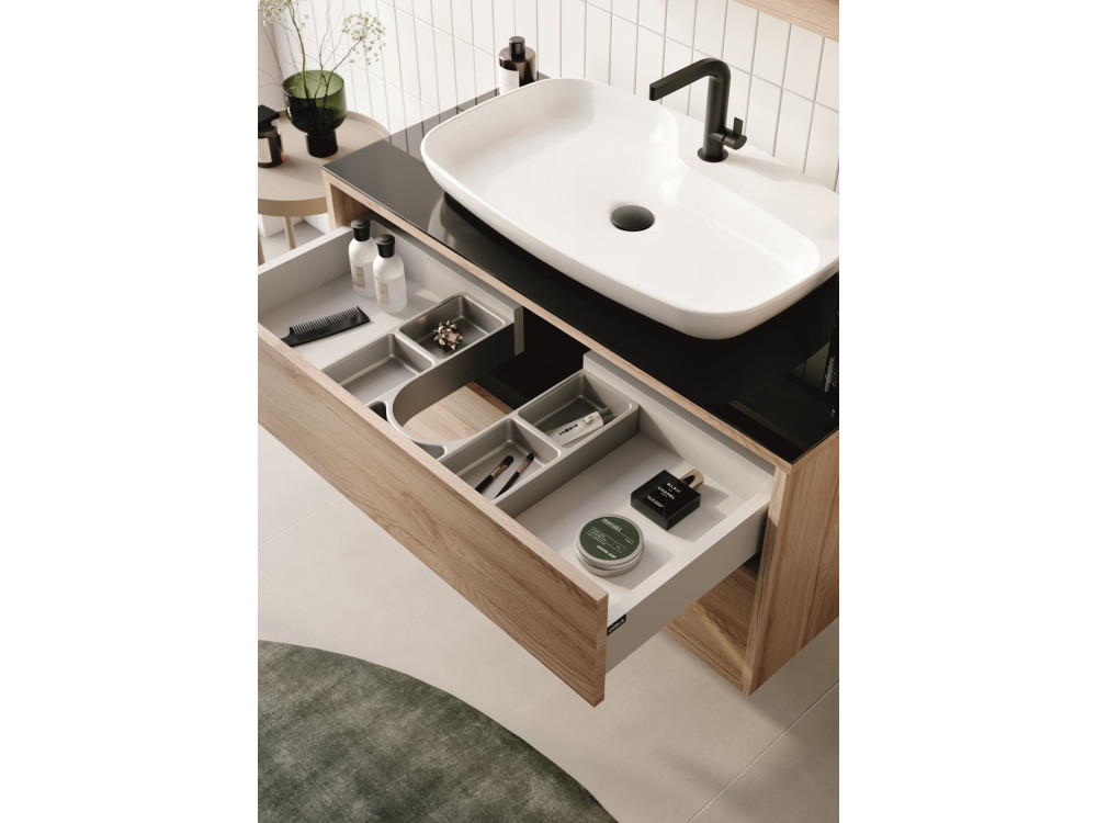 Wastafelmeubel "Galia 100 v2" -  cm - Eiken