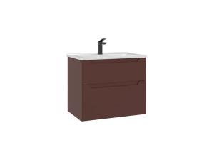 Wastafelmeubel "Messina 65 v2" - 65 x 45 x 55 cm - Matte Red