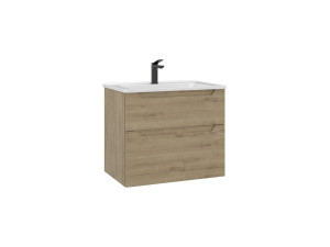 Wastafelmeubel "Messina 65 v2" - 65 x 45 x 55 cm - Eiken