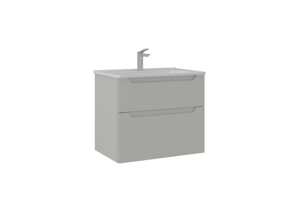 Wastafelmeubel "Messina 65 v2" - 65 x 45 x 55 cm - Matte Cashmere