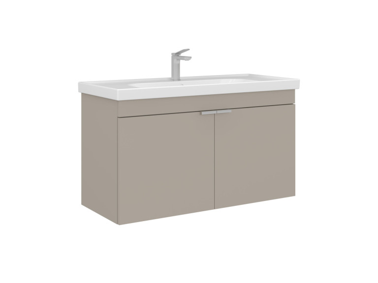 Wastafelmeubel "Desna 100" - 100 x 45 x 58 cm - Zandkleur