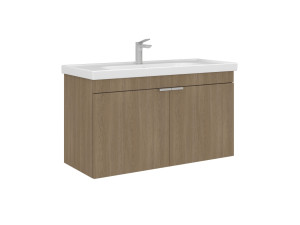 Wastafelmeubel "Desna 100" - 100 x 45 x 58 cm - Sonomo Oak