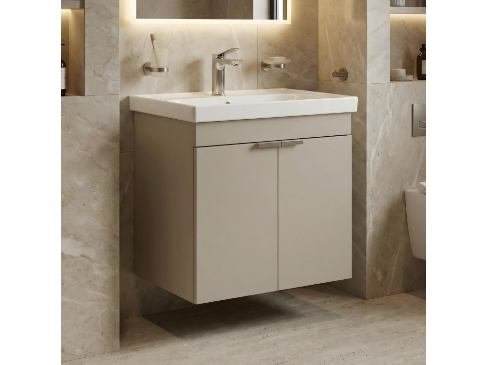 Wastafelmeubel "Desna 60" - 60 x 45 x 58 cm - Zandkleur