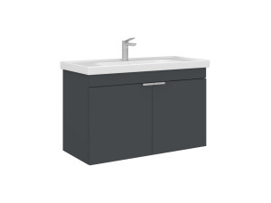 Wastafelmeubel "Desna 90" - 90 x 45 x 58 cm - Mat antraciet