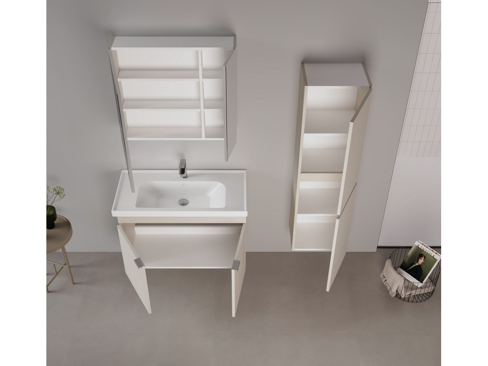 Wastafelmeubel "Desna 90" - 90 x 45 x 58 cm - Zandkleur