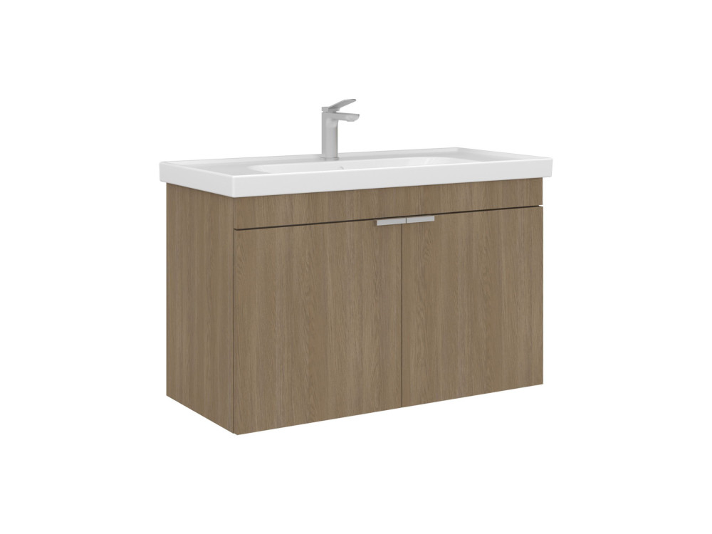 Wastafelmeubel "Desna 90" - 90 x 45 x 58 cm - Sonomo Oak