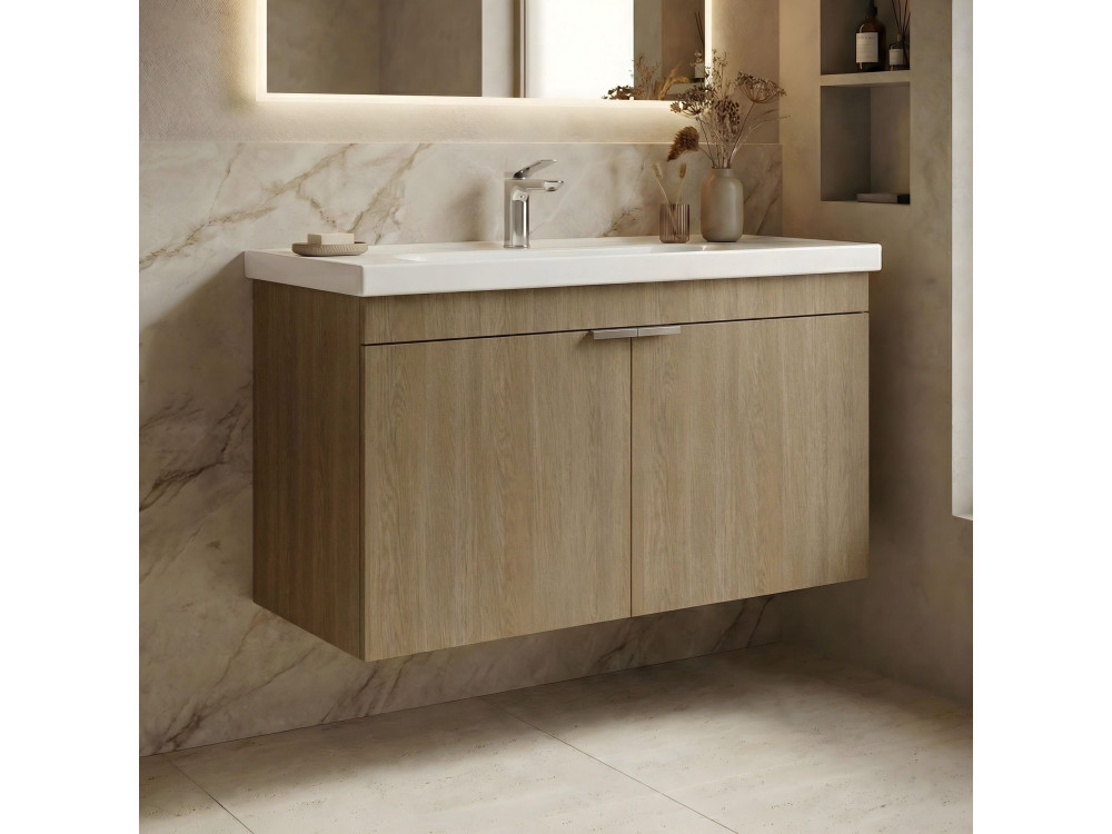 Wastafelmeubel "Desna 90" - 90 x 45 x 58 cm - Sonomo Oak