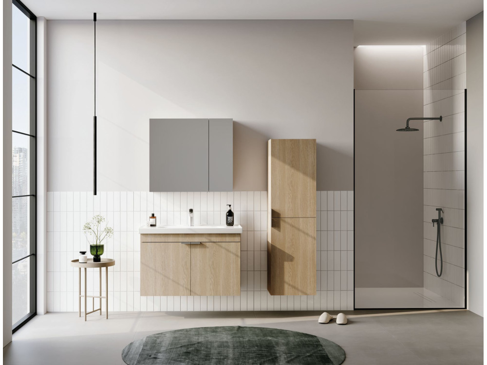 Wastafelmeubel "Desna 90" - 90 x 45 x 58 cm - Sonomo Oak