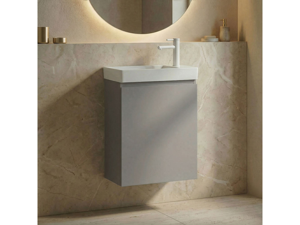 Wastafelmeubel "Ferla 40" - 40 x 22 x 50 cm - Matte Mink