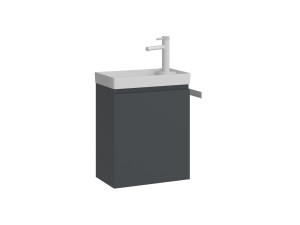 Wastafelmeubel "Ferla 40" - 40 x 22 x 50 cm - Mat antraciet