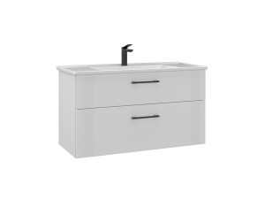 Wastafelmeubel "Bari 100 v2" - 100 x 45 x 55 cm - Matwit
