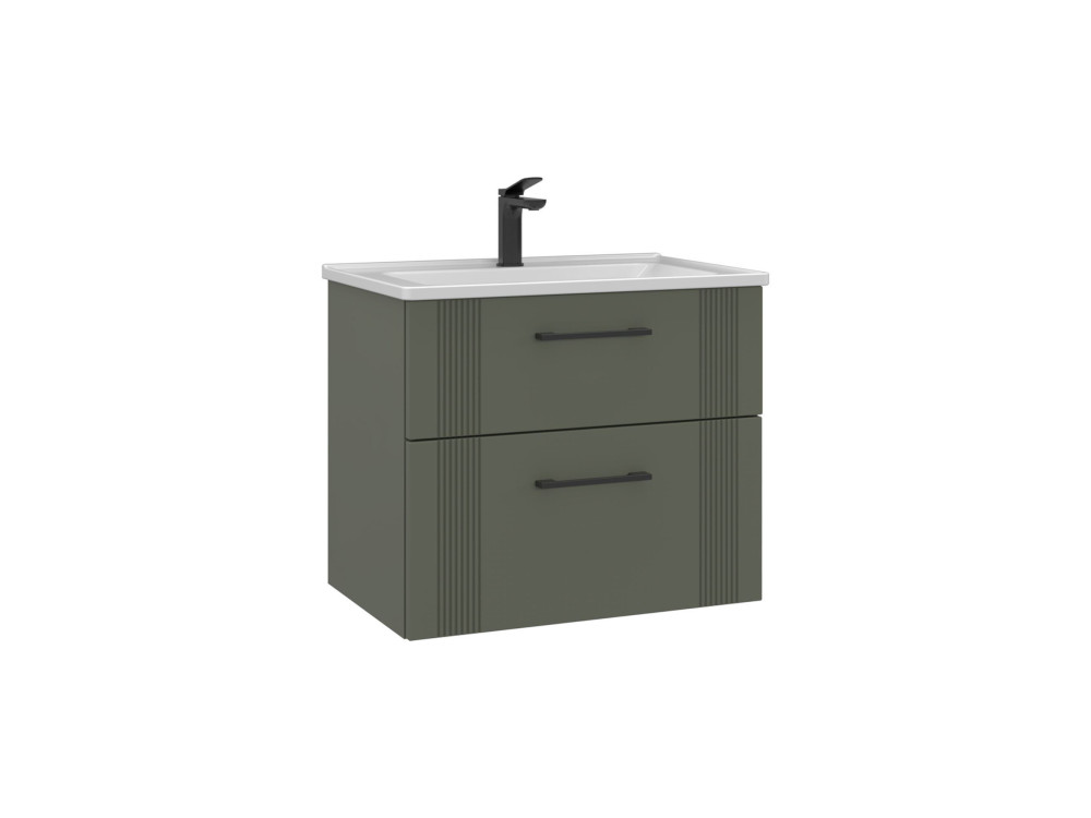 Wastafelmeubel "Bari 65 v2" - 65 x 45 x 55 cm - Matte Green