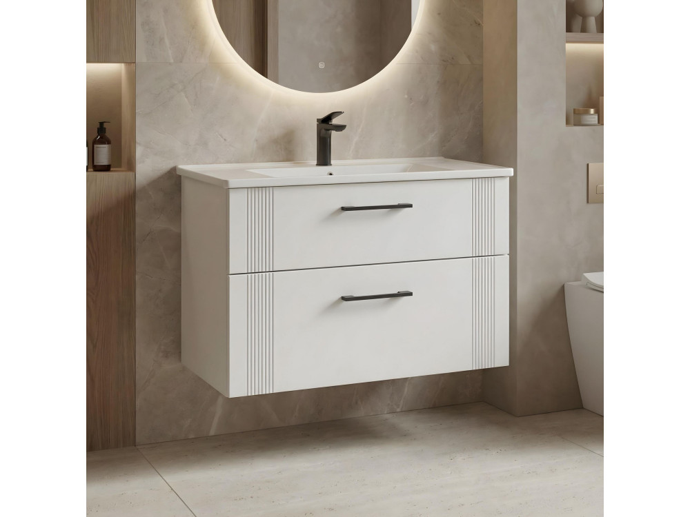 Wastafelmeubel "Bari 85 v2" - 85 x 45 x 55 cm - Matwit