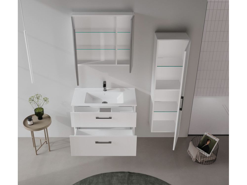 Wastafelmeubel "Bari 85 v2" - 85 x 45 x 55 cm - Matwit