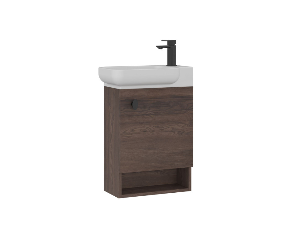 Wastafelkast "Begonya 55" - 53 x 33 x 75 cm - Dark Walnut