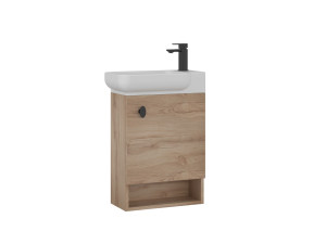 Wastafelmeubel "Begonya 55" - 53 x 33 x 75 cm - Eiken