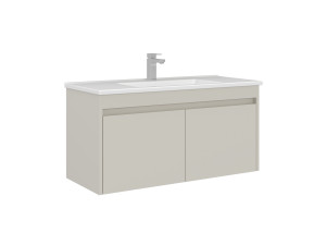 Wastafelmeubel "Arno 100" - 100 x 45 x 52 cm - Cashmere