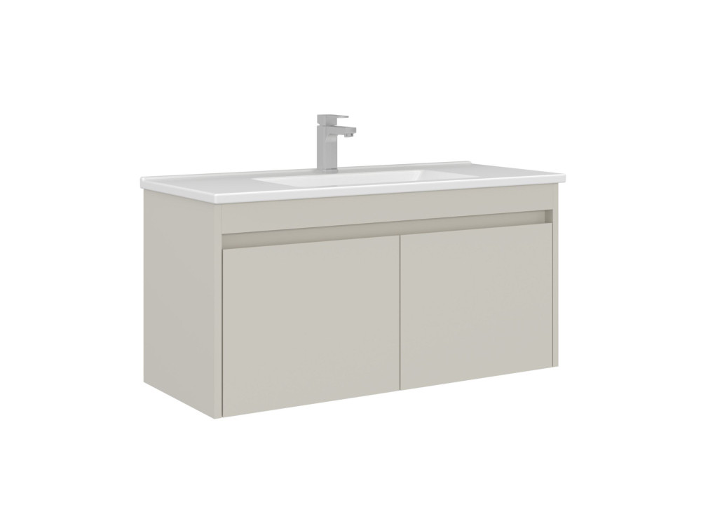 Wastafelmeubel "Arno 100" - 100 x 45 x 52 cm - Cashmere