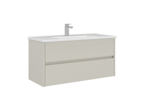 Wastafelmeubel "Arno 100" - 100 x 45 x 52 cm - Cashmere