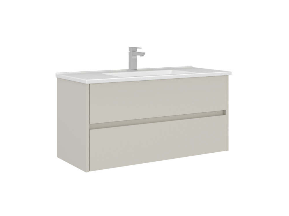 Wastafelmeubel "Arno 100" - 100 x 45 x 52 cm - Cashmere