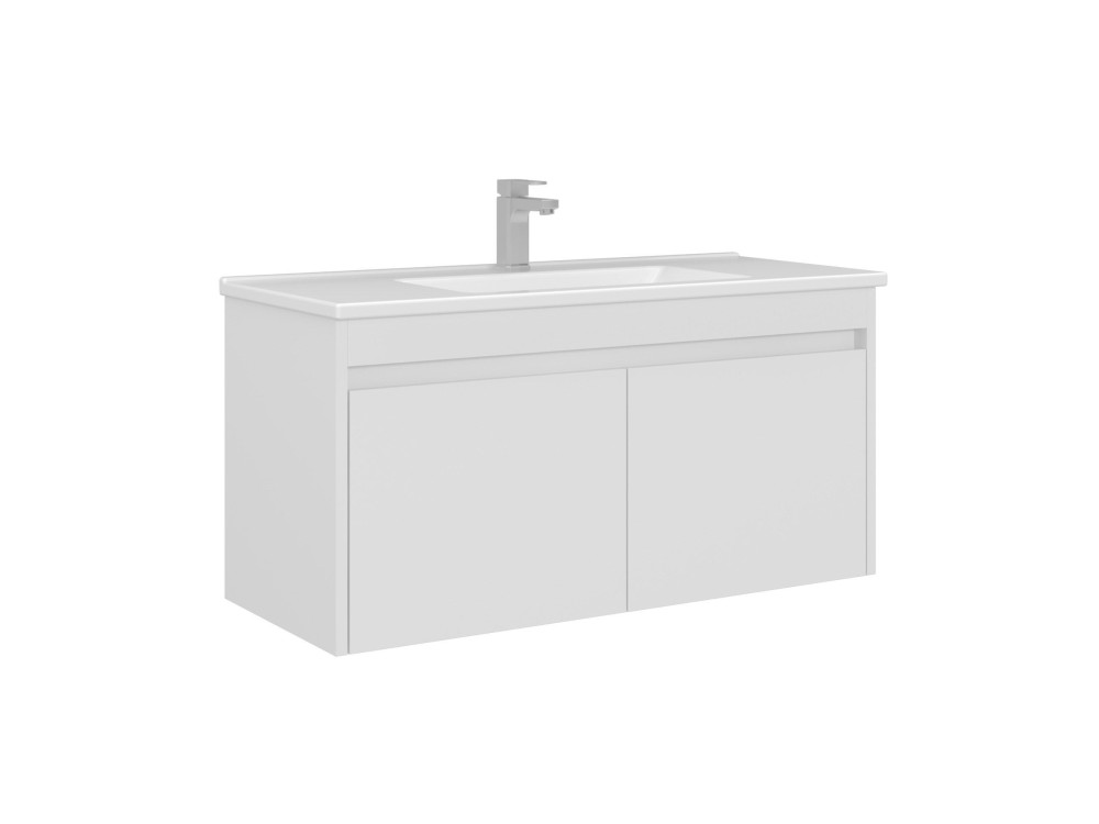 Wastafelkast "Arno 100" - 100 x 45 x 52 cm - Wit