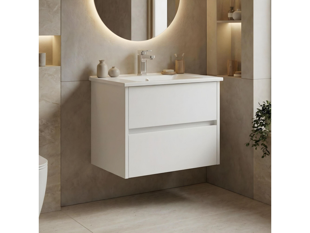 Wastafelmeubel "Arno 65" - 65 x 45 x 52 cm - Wit