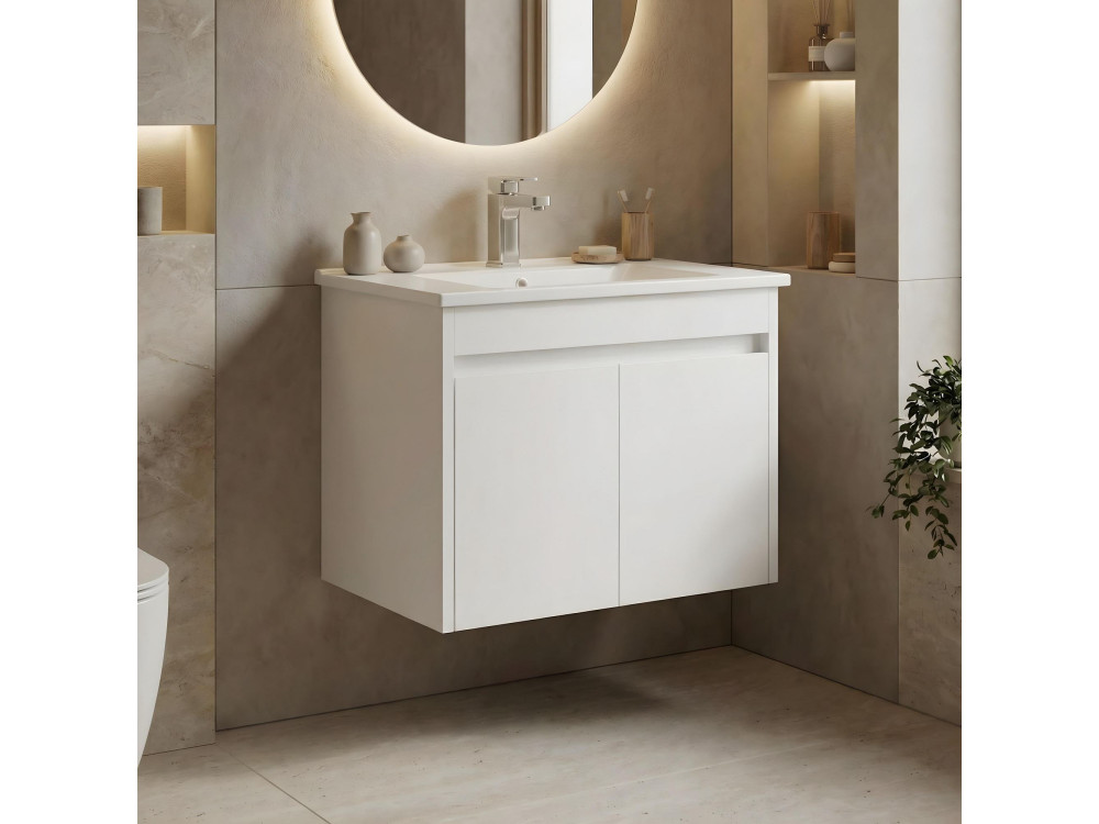 Wastafelmeubel "Arno 65" - 65 x 45 x 52 cm - Wit