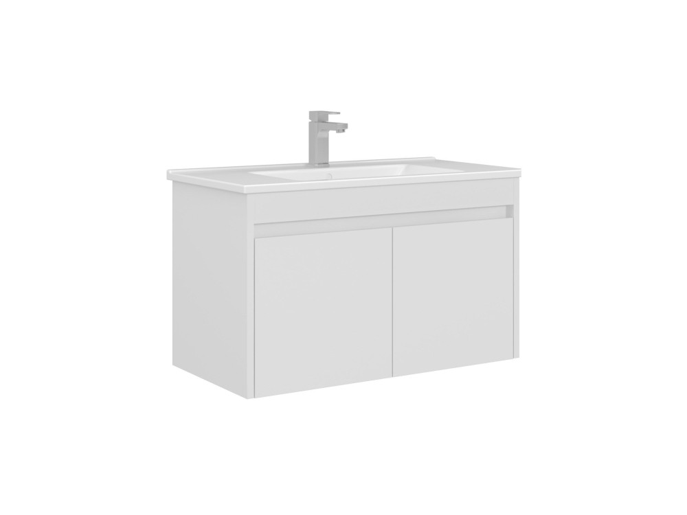 Wastafelmeubel "Arno 85" - 85 x 45 x 52 cm - Wit